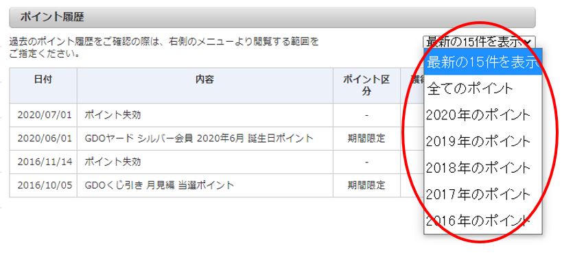 GDOポイントの残高・履歴の確認方法について | ヘルプ | ゴルフ